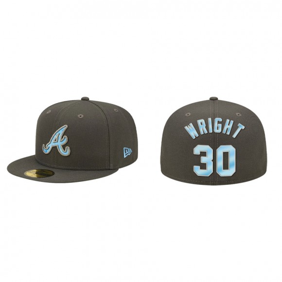 Kyle Wright Atlanta Braves Graphite 2022 Father's Day On-Field 59FIFTY Fitted Hat
