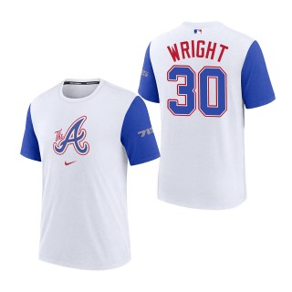 Kyle Wright Atlanta Braves White Royal 2023 City Connect Authentic Collection Legend T-Shirt