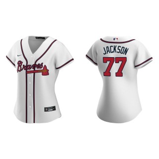 Luke Jackson Women's Atlanta Braves White Replica Jersey