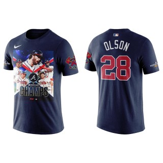 Matt Olson Atlanta Braves Navy 2022 NL East Division Champions T-Shirt