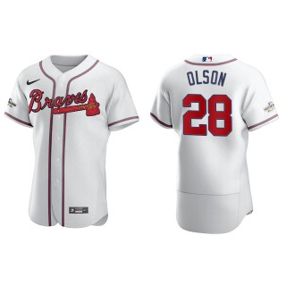 Matt Olson Atlanta Braves White 2022 Postseason Authentic Jersey