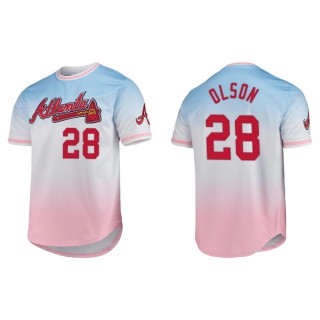 Matt Olson Atlanta Braves Pro Standard Ombre T-Shirt Blue Pink