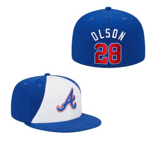 Matt Olson Atlanta Braves White Royal 2023 City Connect Fitted Hat