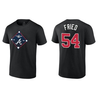 Max Fried Atlanta Braves Fanatics Branded Black 2022 Postseason Bound T-Shirt