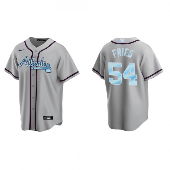 Max Fried Atlanta Braves Gray 2022 Father's Day Replica Jersey