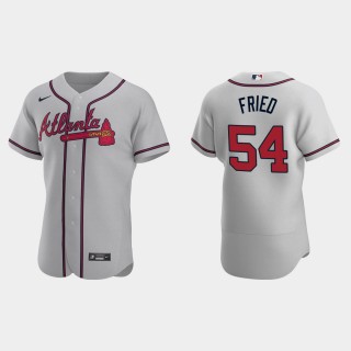 Max Fried Braves Gray Authentic 2020 RoadTeam Jersey