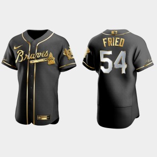 Max Fried Braves Black Gold Edition Jersey