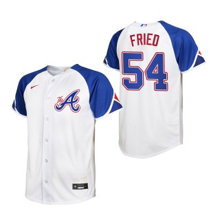 Max Fried Youth Atlanta Braves White 2023 City Connect Replica Jersey