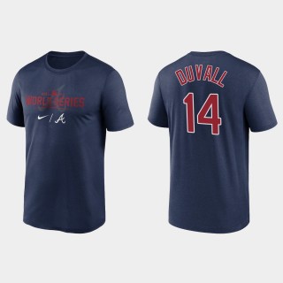 Braves Adam Duvall 2021 World Series Navy Dugout T-Shirt