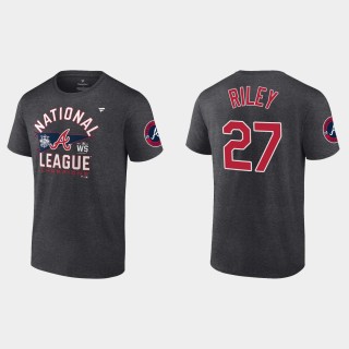 Braves Austin Riley 2021 National League Champions Charcoal T-Shirt