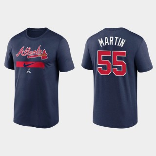 Braves Chris Martin City Legend Navy Practice Performance T-Shirt
