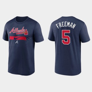Braves Freddie Freeman City Legend Navy Practice Performance T-Shirt