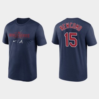 Braves Sean Newcomb 2021 World Series Navy Dugout T-Shirt