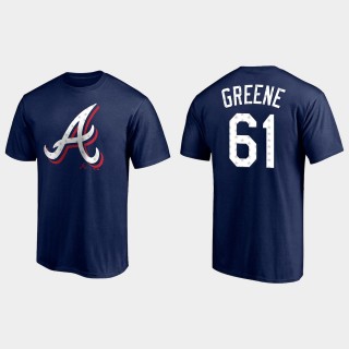 Braves Shane Greene 2021 Independence Day Navy T-Shirt