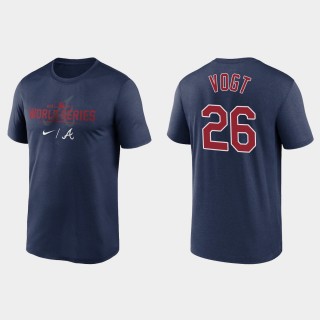 Braves Stephen Vogt 2021 World Series Navy Dugout T-Shirt