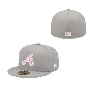 Men's Atlanta Braves Gray 2022 Mother's Day On-Field 59FIFTY Fitted Hat