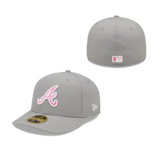 Men's Atlanta Braves Gray 2022 Mother's Day On-Field Low Profile 59FIFTY Fitted Hat