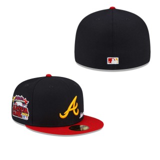 Men's Atlanta Braves x Just Don Navy Red 2000 MLB All-Star Game 59FIFTY Fitted Hat