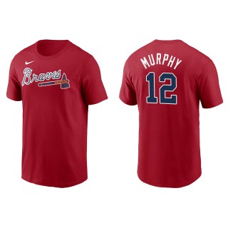 Men's Atlanta Braves Sean Murphy Red Name & Number T-Shirt
