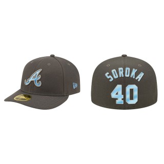 Mike Soroka Atlanta Braves Graphite 2022 Father's Day On-Field Low Profile 59FIFTY Fitted Hat