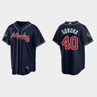 Braves Mike Soroka Navy 2021 MLB All-Star Jersey