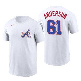 Nick Anderson Atlanta Braves White 2023 City Connect Name & Number T-Shirt