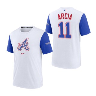Orlando Arcia Atlanta Braves White Royal 2023 City Connect Authentic Collection Legend T-Shirt