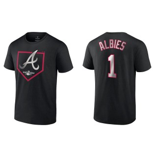 Ozzie Albies Atlanta Braves Fanatics Branded Black 2022 Postseason Around the Horn T-Shirt