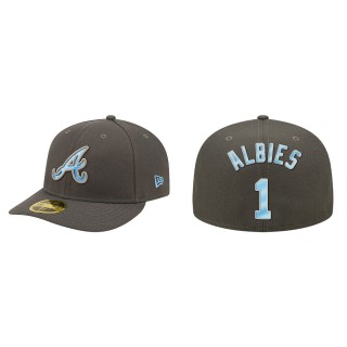 Ozzie Albies Atlanta Braves Graphite 2022 Father's Day On-Field Low Profile 59FIFTY Fitted Hat