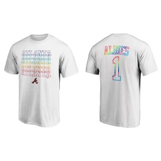 Ozzie Albies Atlanta Braves White Logo City Pride T-Shirt