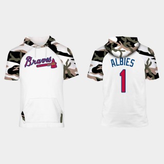 Ozzie Albies Braves 2021 Memorial Day Raglan Hoodie T-Shirt