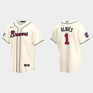 Braves Ozzie Albies Cream 2021 MLB All-Star Game Jersey