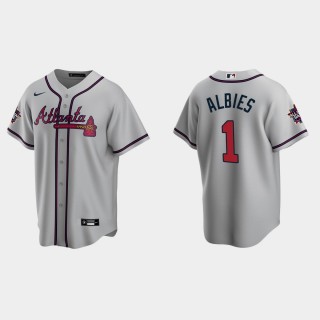 Braves Ozzie Albies Gray 2021 MLB All-Star Jersey