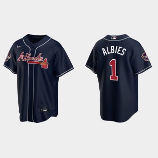 Braves Ozzie Albies Navy 2021 MLB All-Star Jersey