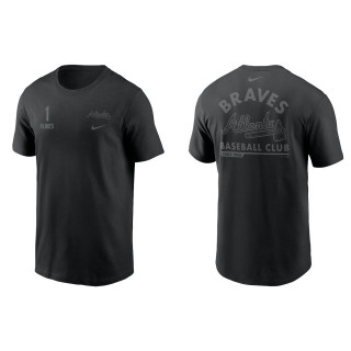 Ozzie Albies Atlanta Braves Pitch Black Baseball Club T-Shirt