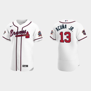 Ronald Acuna Jr. Braves White 2021 MLB All-Star Game Authentic Jersey