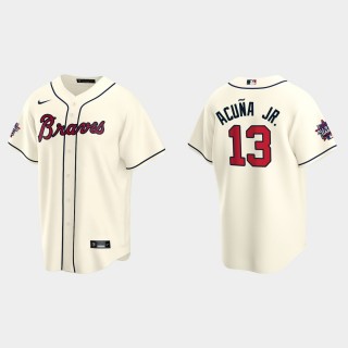 Braves Ronald Acuna Jr. Cream 2021 MLB All-Star Game Jersey