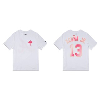 Ronald Acuna Jr. Atlanta Braves White Blossoms T-Shirt