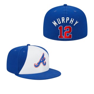 Sean Murphy Atlanta Braves White Royal 2023 City Connect Fitted Hat