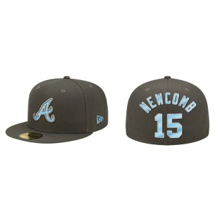 Sean Newcomb Atlanta Braves Graphite 2022 Father's Day On-Field 59FIFTY Fitted Hat