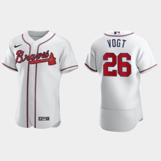 Stephen Vogt Braves White Authentic Home Jersey