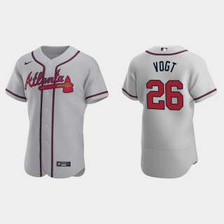 Stephen Vogt Braves Gray Authentic Road Jersey