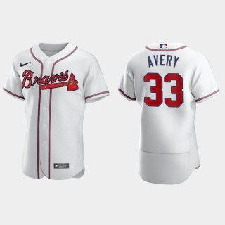 Steve Avery Braves White Authentic Retired Player Jersey
