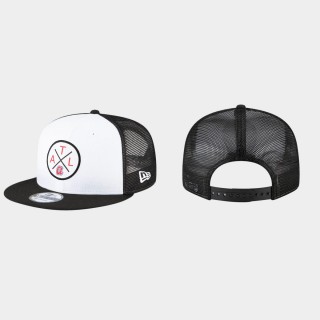 Braves White Black Vert 2.0 Hat