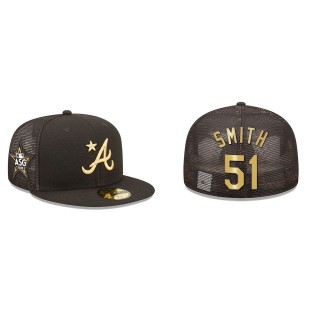 Will Smith Atlanta Braves Black 2022 MLB All-Star Game On-Field 59FIFTY Fitted Hat
