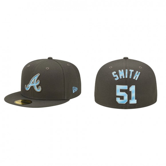 Will Smith Atlanta Braves Graphite 2022 Father's Day On-Field 59FIFTY Fitted Hat