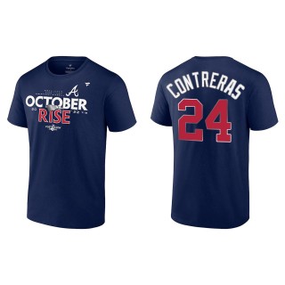 William Contreras Atlanta Braves Fanatics Branded Navy 2022 Postseason Locker Room T-Shirt