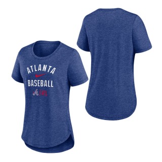 Women's Atlanta Braves Royal 2023 City Connect Tri-Blend T-Shirt