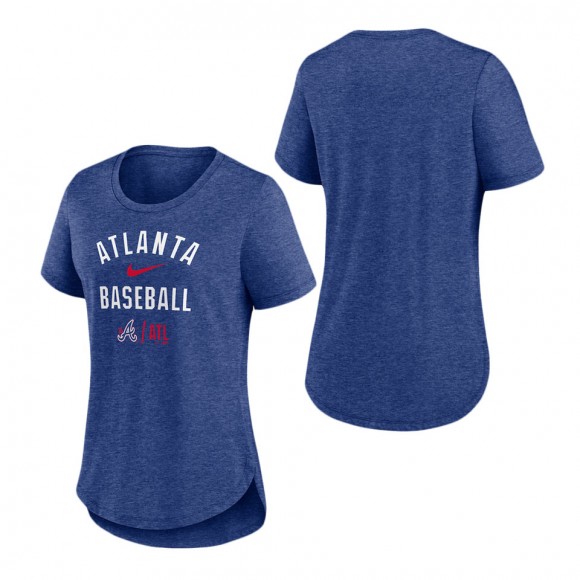 Women's Atlanta Braves Royal 2023 City Connect Tri-Blend T-Shirt