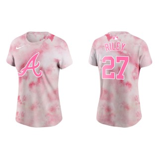Women's Braves Austin Riley Pink 2022 Mother's Day T-Shirt